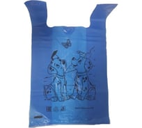 Пакет-майка ООО Полиак Далматинцы синий, 30х55 см, 20 мкм, 50 шт. /1000/П-к 4640001616136