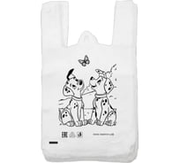 Пакет-майка ООО Полиак Далматинцы белый 30х55 см, 20 мкм, 50 шт. /1000/П-к 4640001616105