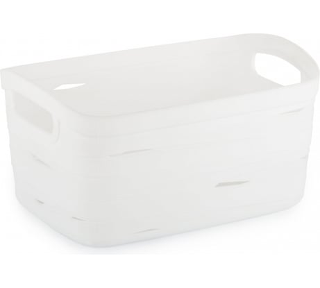 Корзина Архимед Ribbon XS 240x170x120 мм белая 221156