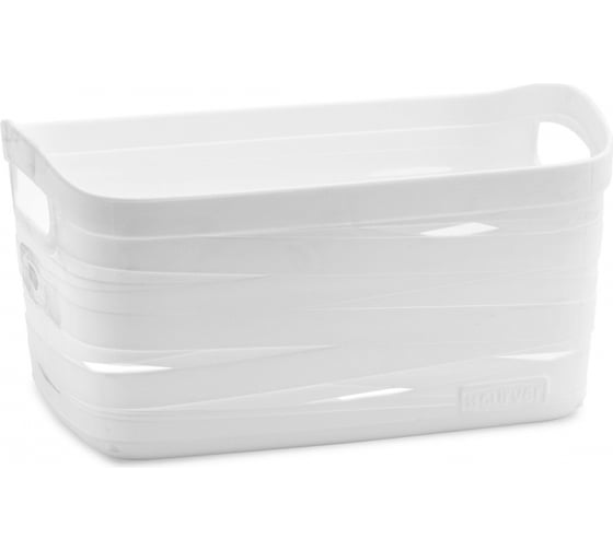 Корзина Архимед Ribbon XS 240x170x120 мм белая 221156