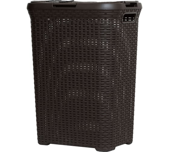 Корзина для белья CURVER RATTAN STYLE 60л, темно-коричневая 00707-210-01