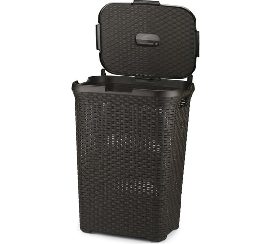 Корзина для белья CURVER RATTAN STYLE 60л, темно-коричневая 00707-210-01