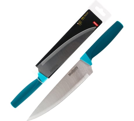 Нож с рукояткой софт-тач Mallony VELUTTO MAL-01VEL поварской, 20 см 005524