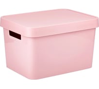Коробка CURVER INFINITY с крышкой, 17 л, розовая 04743-X51-00