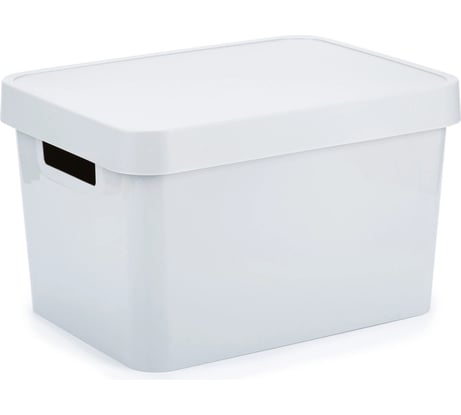 Коробка CURVER INFINITY с крышкой, 17 л, серая 04743-099-01