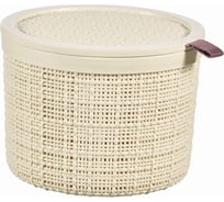 Круглая коробка с крышкой CURVER JUTE 2 л, кремовый 01903-885-00
