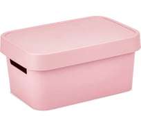 Коробка CURVER INFINITY с крышкой, 4.5 л, розовая 04746-X51-00