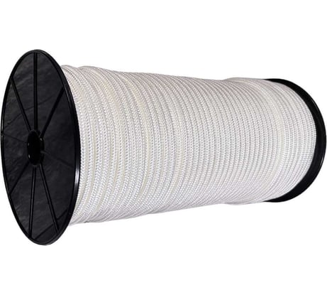 Шнур плетеный полиамидный ООО Оптхозторг 4 мм 100 м белый 01841002