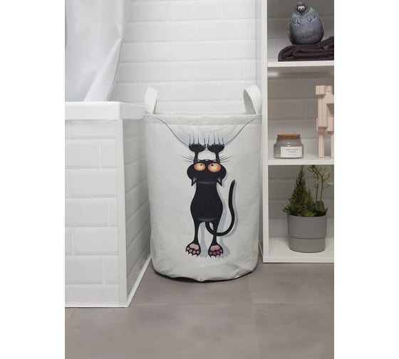 Корзина для хранения игрушек JoyArty Кот-шкодник 75 л toba_18507_l