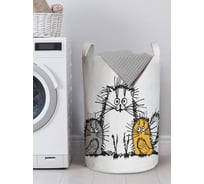 Корзина для хранения игрушек JoyArty Мохнатые коты 75 л toba_17711_L