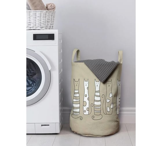 Корзина для белья в ванную JOYARTY "Добрые коты" 45 л, gaba_15556_M 1