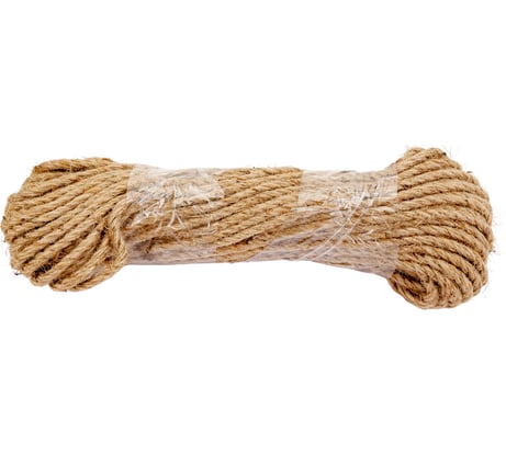 Канат Стройбат джутовый крученый 4 мм 600 м 221790