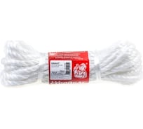 Канат Стройбат полипропилен крученый 10 мм белый 10 м 219630