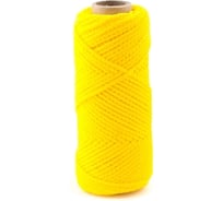Шнур Стройбат хозяйственно-бытовой с сердечником  2 мм желтый 50 м 329830