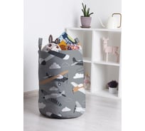 Корзина для хранения игрушек JoyArty "Самолеты в пути" 45л, серия Мужские праздники toba_422849_M