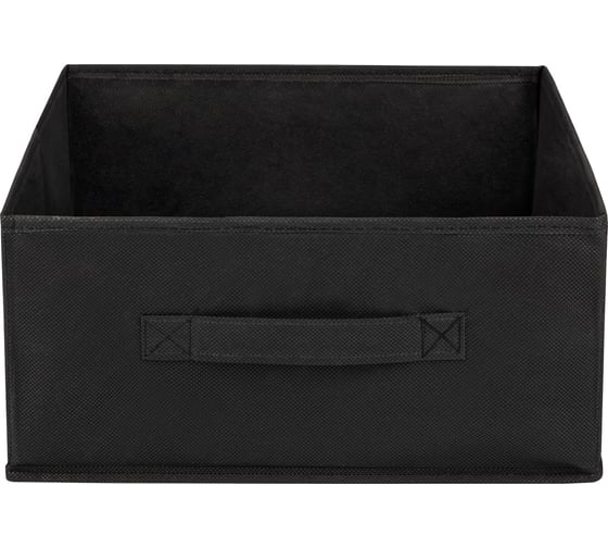 Коробка для хранения Рыжий кот 31x31x15 см, 1 шт, цвет - черный 108040