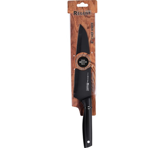 Нож шеф разделочный Regent inox BECCO Nero 93-KN-BN-1