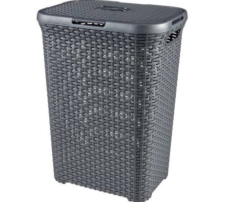Корзина для белья CURVER RATTAN STYLE 60 л, темно-серая 00707-308