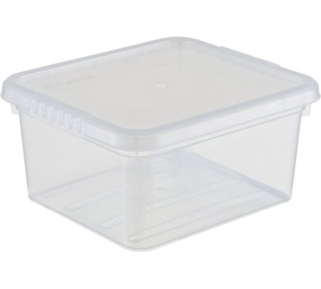 Ящик для хранения с крышкой FunBox, 2 л, Бейсик FB1011