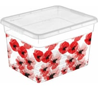 Ящик для хранения FunBox Deco 5л Маки 46861