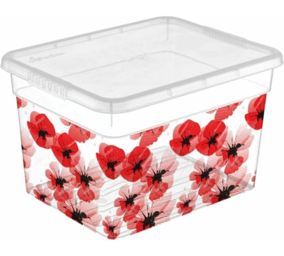Ящик для хранения FunBox Deco 5л Маки 46861 1