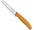 Нож для очистки овощей Victorinox лезвие 10 см, волнистое, оранжевый, 6.7736.L9 1
