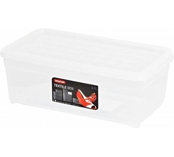 Ящик для хранения CURVER TEXTILEBOX 5.7 л, 34x20x13 см, прозрачный 03003-001-00 1