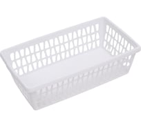 Корзина для хранения Martika Велетта 25x14x7см белая С712БЕЛ