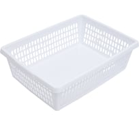 Корзина для хранения Martika Велетта 38x28x11см белая С714БЕЛ