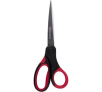 Ножницы BRAUBERG Office 160 мм, прорезиненные ручки, красно-черные, 2-х сторонняя заточка 231564