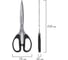 Ножницы BRAUBERG Classic 210 мм, чёрные, 2-х сторонняя заточка 230935 9
