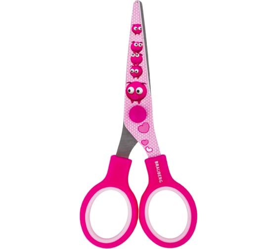 Ножницы BRAUBERG Kid Series Поросята 130 мм, розовый 232272 1