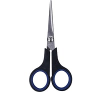 Ножницы BRAUBERG Soft Grip 140 мм, резиновые вставки, 3- х сторонняя заточка 230760