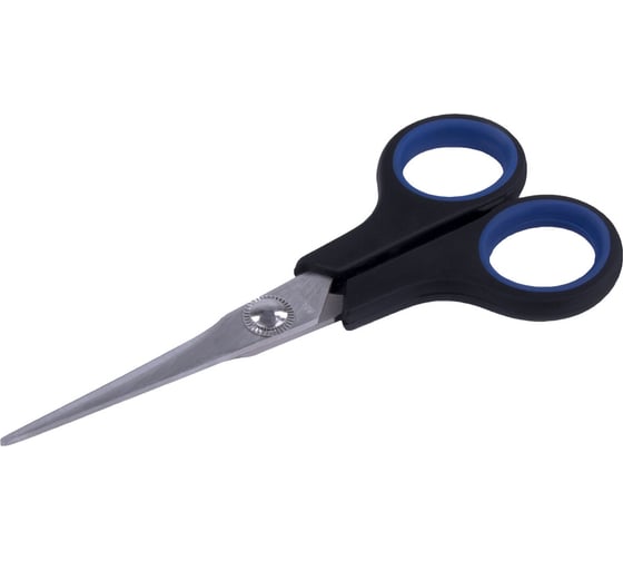 Ножницы BRAUBERG Soft Grip 140 мм, резиновые вставки, 3- х сторонняя заточка 230760