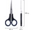 Ножницы BRAUBERG Soft Grip 140 мм, резиновые вставки, 3- х сторонняя заточка 230760 4