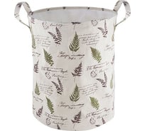 Тканевая корзина для белья Рыжий кот TLB-02 Листья 38х38х48см 312193