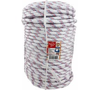 Плетеный полипропиленовый фал КОШКИН ДОМ ПП 24-прядный с сердечником 10мм бухта 100 м 50-17-010