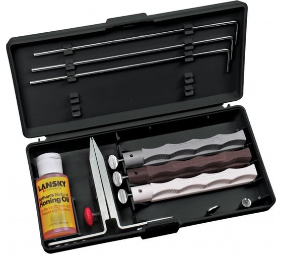 Точилка для ножей Lansky Natural Arkansas Knife Sharpening System LNLKNAT