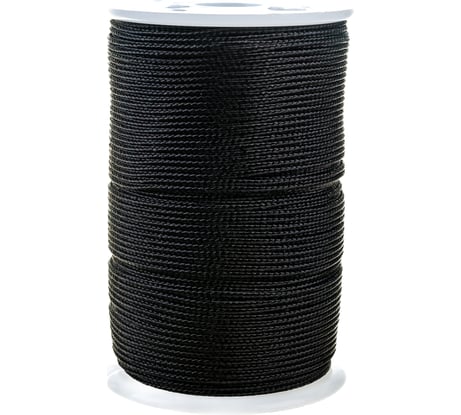 Полиамидный шнур на катушке SOLARIS 1,2 мм х 70 м, Чёрный S6301b