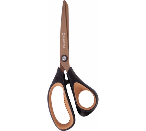 Ножницы BRAUBERG Heavy Duty 210 мм, суперпрочные, титановое покрытие, 2-х сторонняя заточка 236790