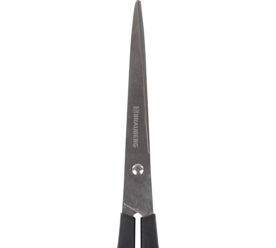 Ножницы BRAUBERG Standard 180 мм, классической формы, черные 237096