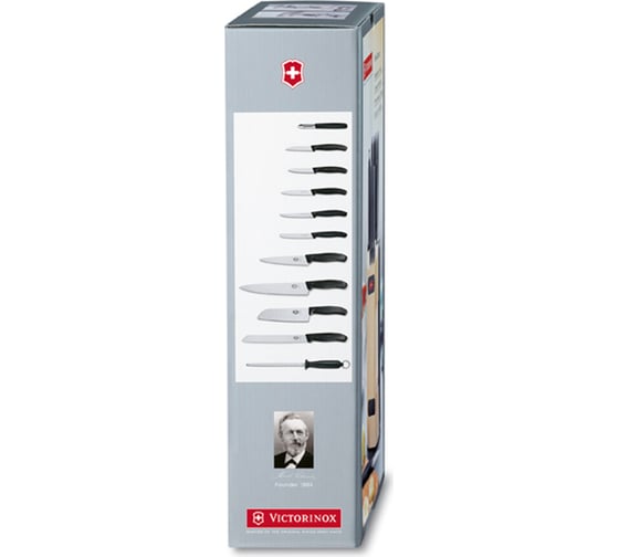 Кухонный набор Victorinox 11 предметов, в подставке 6.7153.11