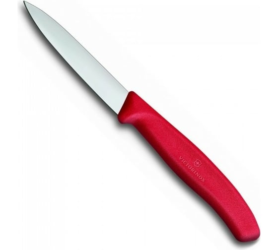 Нож для овощей Victorinox 8 см, с заострённым кончиком, красный 6.7601