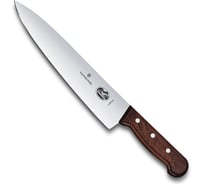 Разделочный нож Victorinox лезвие 25 см, прямое, рукоять из палисандрового дерева 5.2000.25G