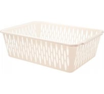 Корзинка Пластик Центр BranQ LIGHT L слоновая кость, 38х275х2см, BQ2014СЛК УТ-00124285
