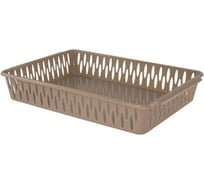 Корзинка Пластик Центр BranQ LIGHT A4, кофейная, 355х25х6см BQ2013КФ УТ-00117395