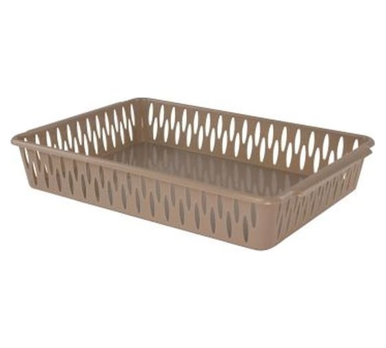 Корзинка Пластик Центр BranQ LIGHT A4, кофейная, 355х25х6см BQ2013КФ УТ-00117395