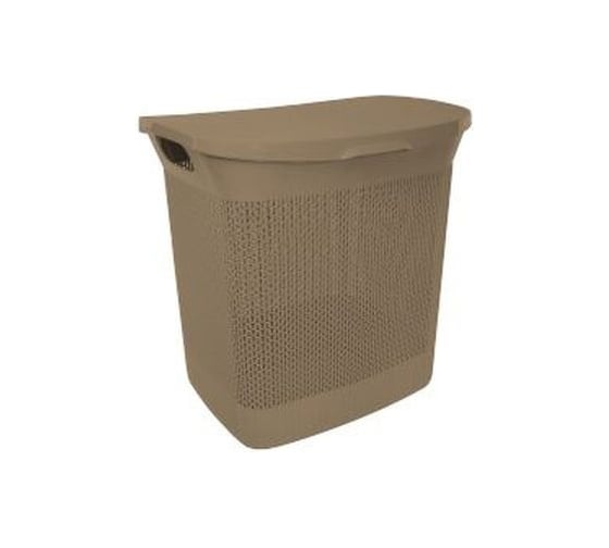 Корзина для белья Пластик Центр BranQ AJUR кофейная, 35л BQ4100КФ УТ-00118065