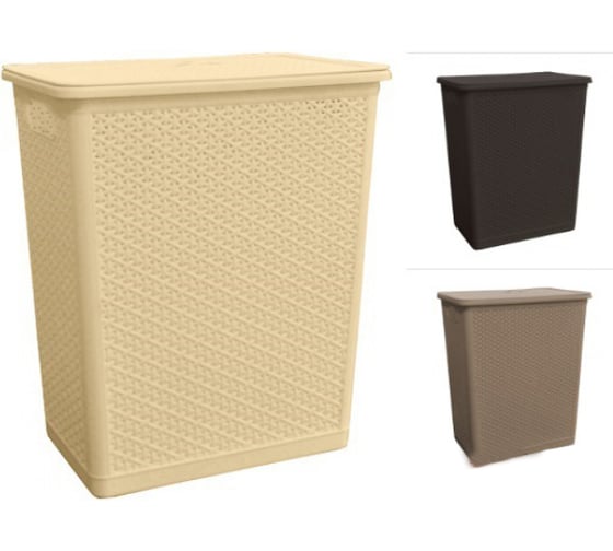 Корзина для белья Пластик Центр BranQ NATURAL STYLE 35л BQ1203 УТ000113370