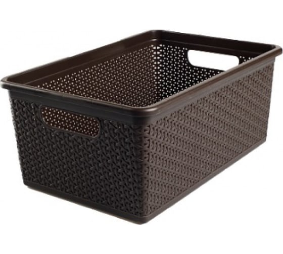 Универсальная корзина Пластик Центр BranQ NATURE 43х30х20см 20л BQ4006 УТ-00098632 1
